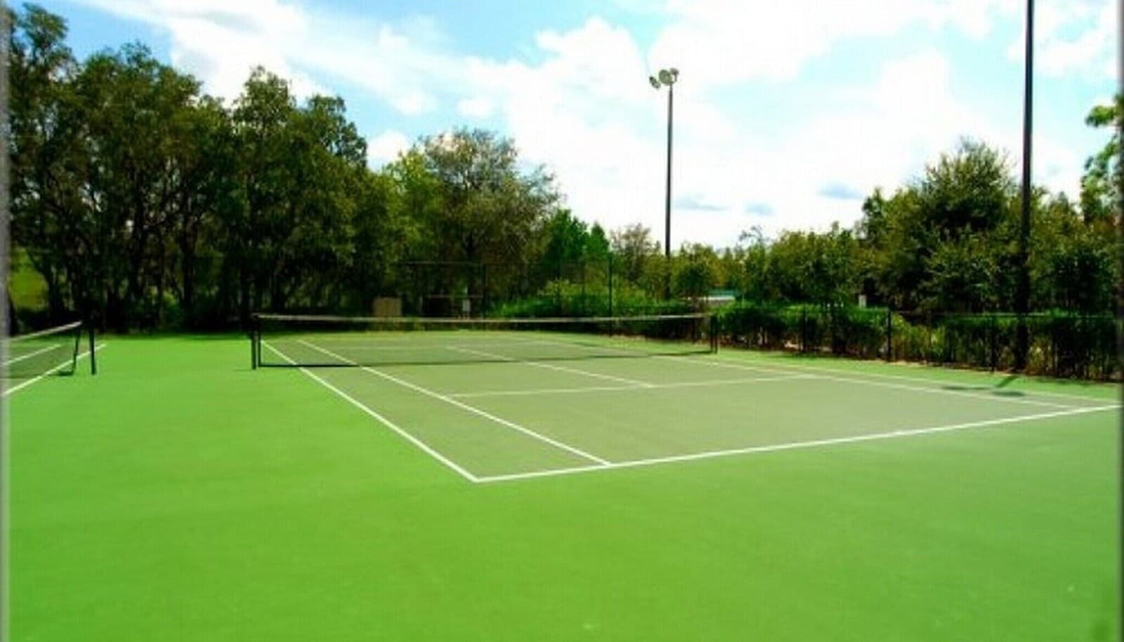 Resort tennis court